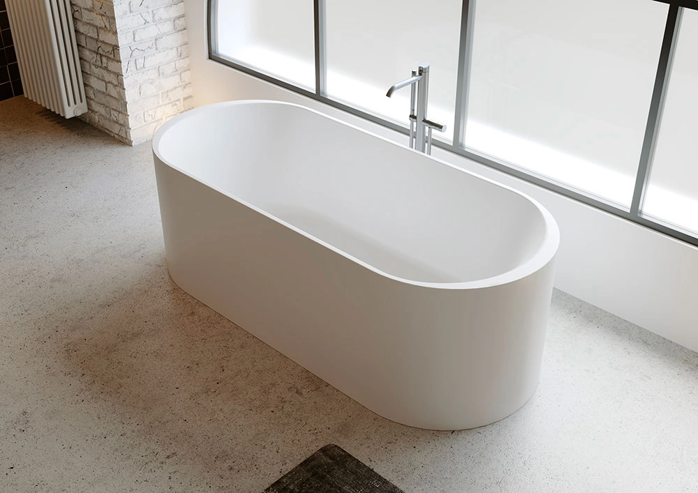 Ванна Freestanding Solid Surface Riho Valor 170x72 white matt — 1