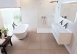 Cada Freestanding Solid Surface Riho Bilo 165x77 whte matt