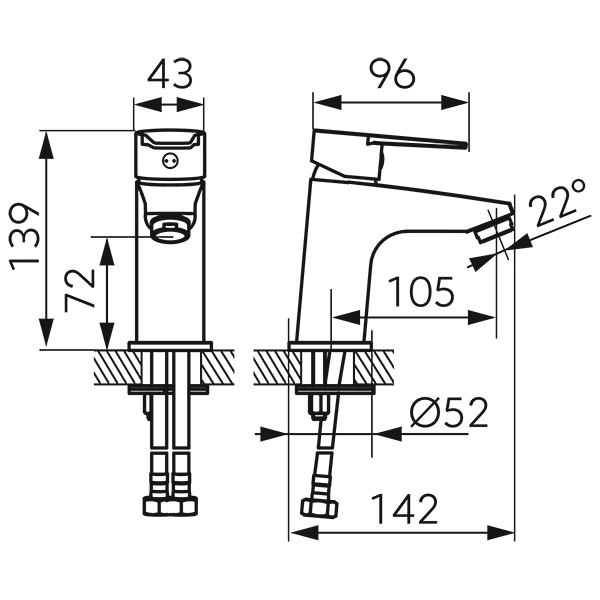 Смеситель для раковины Ferro Ritto BTR2 — 2