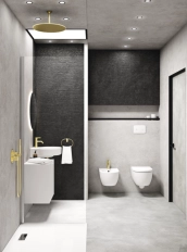 Baterie duș încastrată 1 cale Ideal Standard Atelier Joy Brushed Gold A7382A2