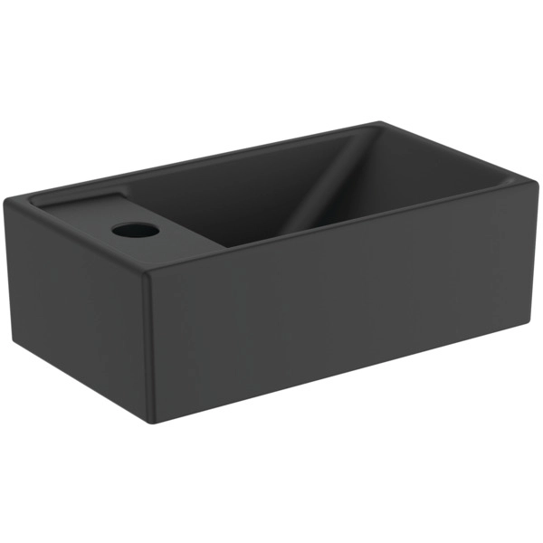 Асимметричный умывальник Ideal Standard I.Life S Black 37x21 cm Левый — 1
