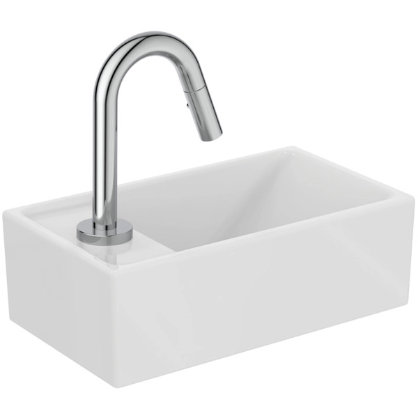 Lavoar asimetric Ideal Standard I.Life S White 37x21cm Stânga — 2