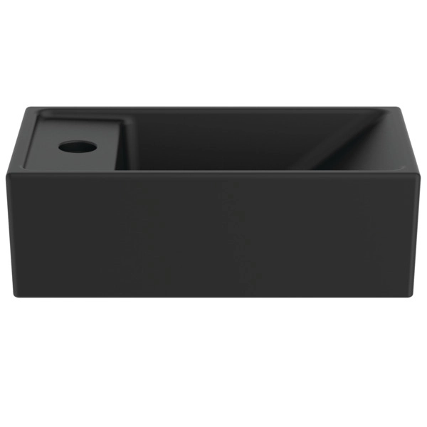 Асимметричный умывальник Ideal Standard Tempo 37x21 см Черный Мат
