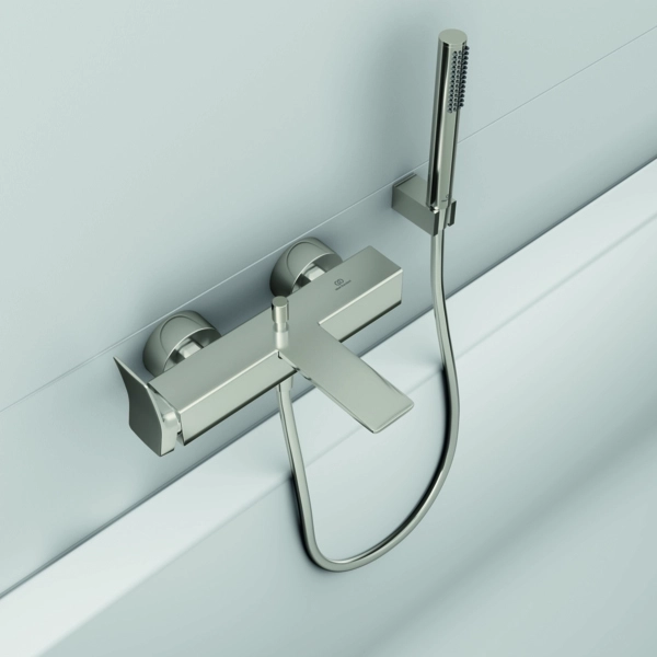 Смеситель для ванны Ideal Standard Atelier Conca Silver Storm BC763GN с комплектующими