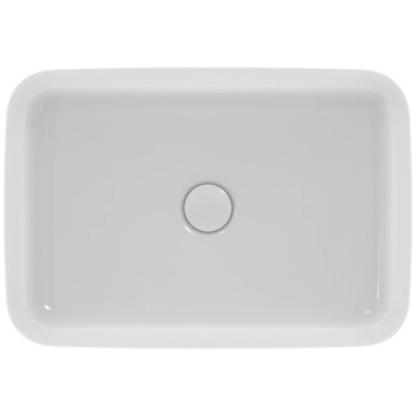 Lavoar pe blat tip bol Ideal Standard Atelier Ipalyss 55x38cm Alb satinat fara preaplin (E2076V1)