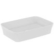 Lavoar pe blat tip bol Ideal Standard Atelier Ipalyss 55x38cm Alb satinat fara preaplin (E2076V1)