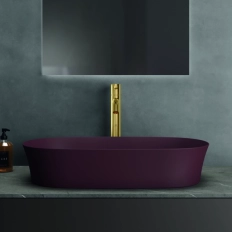 Раковина накладная Ideal Standard Atelier Ipalyss 60x38cm Гранатовый без перелива (E1396V6)