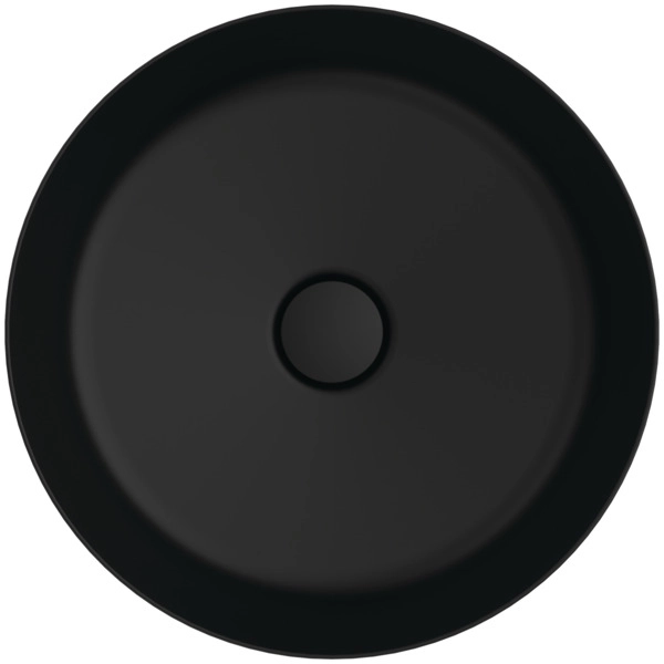 Lavoar pe blat tip bol Ideal Standard Atelier Ipalyss Rotund 40cm fara preaplin Negru Mat E1398V3