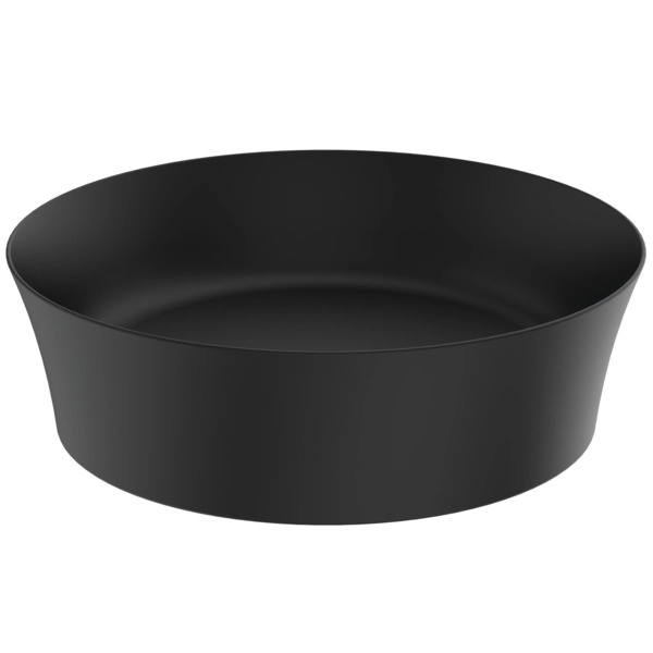 Lavoar pe blat tip bol Ideal Standard Atelier Ipalyss Round fara preaplin D.40 cm Negru Satinat