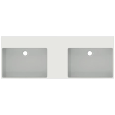 Lavoar dublu pe blat Ideal Standard Atelier Extra 120x45cm fara orificii pentru baterie (T391501)