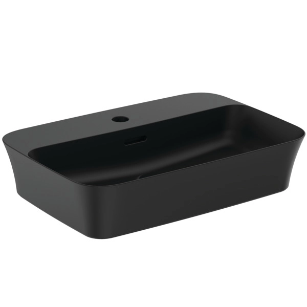 Lavoar pe blat Ideal Standard Atelier Ipalyss pentru 1 baterie 55x38 cm Negru Satinat