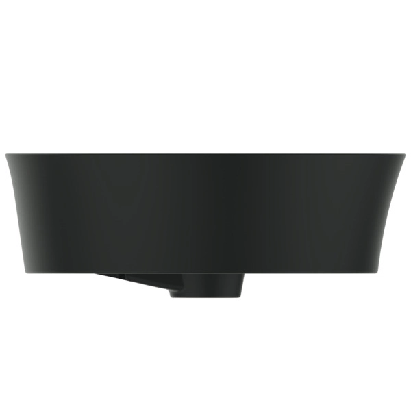 Раковина накладная Ideal Standard Atelier Ipalyss Rotund 40cm с переливом Черный Мат E1413V3