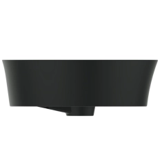 Lavoar pe blat tip bol Ideal Standard Atelier Ipalyss Rotund 40cm cu preaplin Negru Mat E1413V3