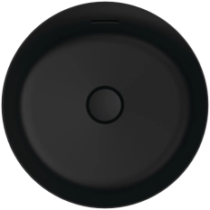 Lavoar pe blat tip bol Ideal Standard Atelier Ipalyss Rotund 40cm cu preaplin Negru Mat E1413V3