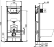 Инсталляция для подвесного унитаза Ideal Standard PROSYS (R0306AA) + клавиша M1 хром