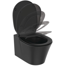 Vas WC suspendat Ideal Standard Connect Air AquaBlade Negru Satinat E0054V3