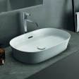 Lavoar pe blat tip bol Ideal Standard Atelier Ipalyss Oval 60x38cm cu preaplin (E139701)
