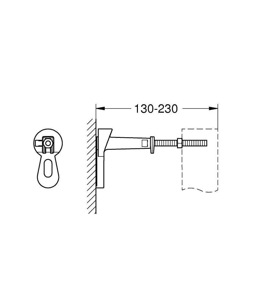 Set suport perete modul montaj Grohe 3855800M