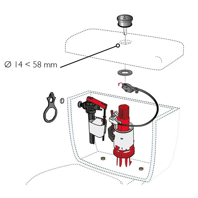Armatura WC Wirquin EASY CLICK (10720605) — 4