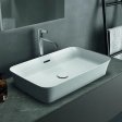 Умывальник на столешнице типа чаши Ideal Standard Atelier Ipalyss 65x40cm с переливом (E188701)