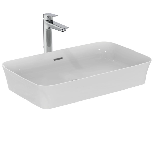 Умывальник на столешнице типа чаши Ideal Standard Atelier Ipalyss 65x40cm с переливом (E188701)