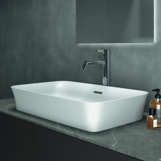 Lavoar pe blat tip bol Ideal Standard Atelier Ipalyss 65x40cm cu preaplin (E188701)