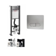 Rama pentru suspendarea WC Wirquin + buton Elipse Cromat (50950177)