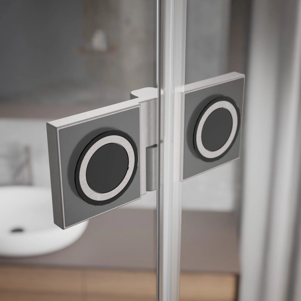 Cabina dus Radaway Essenza Pro Brushed Nickel PDD 90x90 h=200 — vedere 5