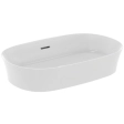 Lavoar pe blat tip bol Ideal Standard Atelier Ipalyss Oval 60x38cm cu preaplin Alb Satinat (E1397V1)