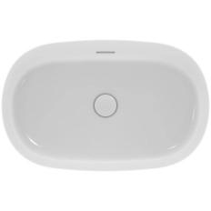 Умывальник на столешнице типа чаши Ideal Standard Atelier Ipalyss Oval 60x38cm с переливом Alb Satinat (E1397V1)
