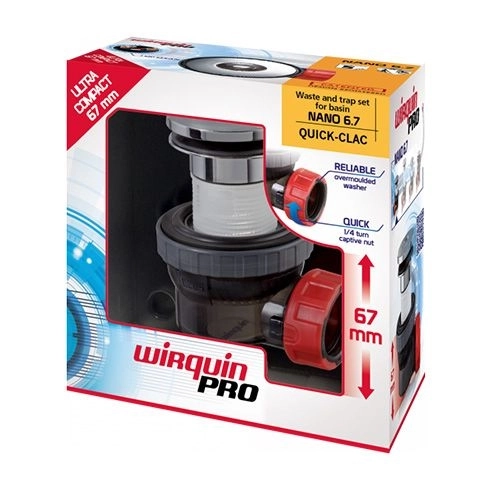 Сифон для умывальника Wirquin Nano Quick-Clack D32 (30721241)