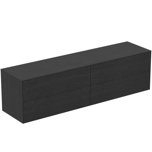 Mobilier pentru lavoar pe blat Ideal Standard Atelier Conca 200cm Stejar Inchis