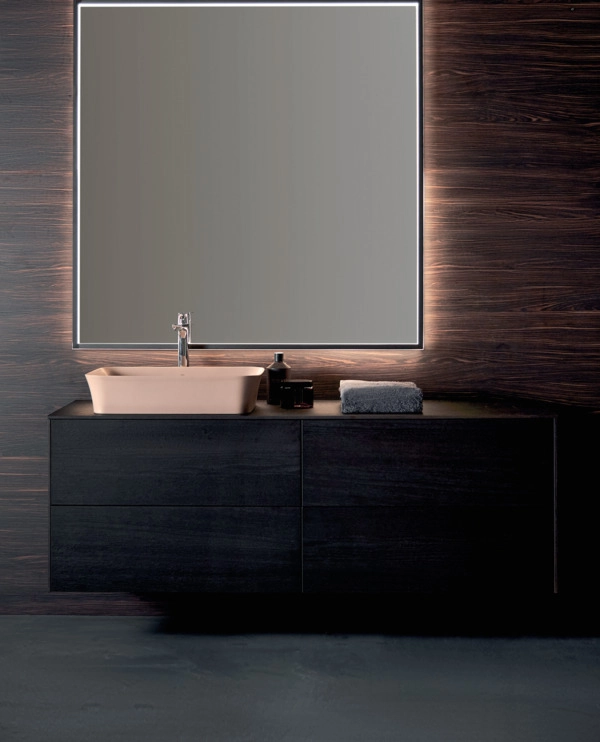 Mobilier pentru lavoar pe blat Ideal Standard Atelier Conca 160cm Stejar Inchis — 3
