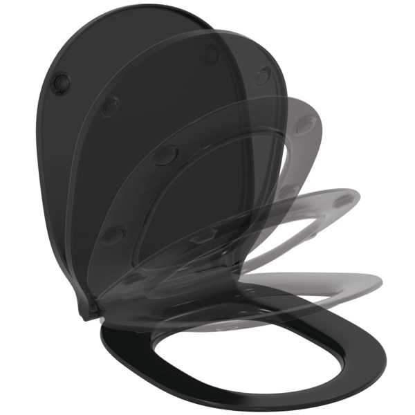 Capac WC Ideal Standard Connect Air Slim Soft-Close Negru Satinat