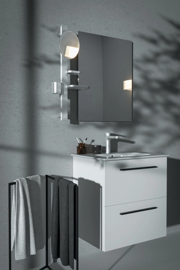 Beauty Bar Ideal Standard S ALU+ Серебро (Зеркало 200mm+Полка+Стакан+держатель полотенец) BD589SI — вид 2