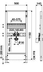 Rama suspendarea Lavoar Shell Montus (030740099)