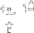 Крючок Ideal Standard Atelier CONCA  T4506AA