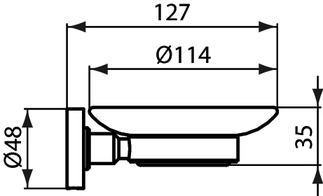 Sapuniera Ideal Standard IOM Negru Mat A9122XG