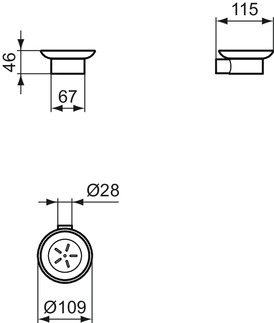 Мыльница Ideal Standard Atelier CONCA  T4509AA — 2