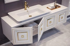 Mobilier de baie ORKA Style 160 White Gold