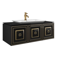 Mobilier de baie ORKA Style 120 Black Gold
