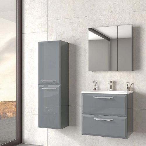 Mobilier de baie ORKA Nuvola 65 Glossy Antracite