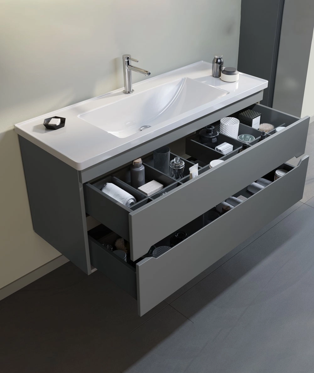 Mobilier de baie ORKA Varna 80 Grey matt — 2