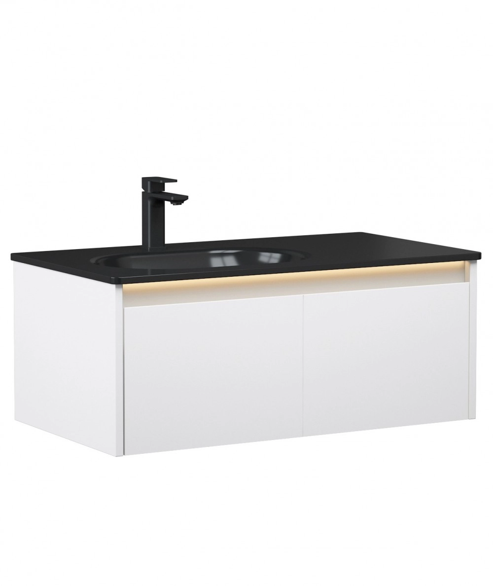 Умывальник с тумбой Orka Lisbon White 132 cm — вид 2