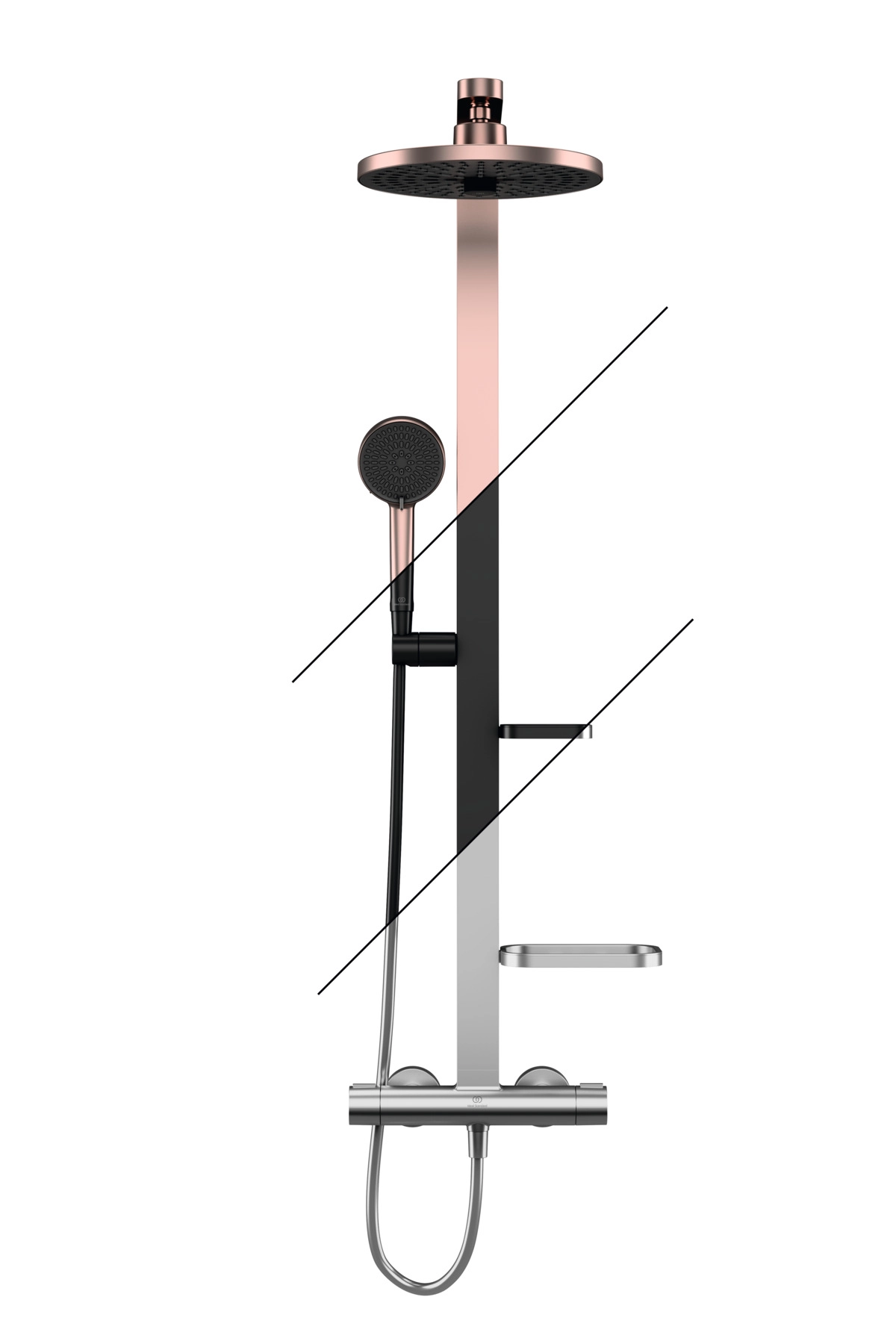 Coloana duș termostatată Ideal Standard ALU+ Round Silver — 8