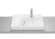 Lavoar pe blat Roca Horizon Geometric 600x420 Alb A32727600B
