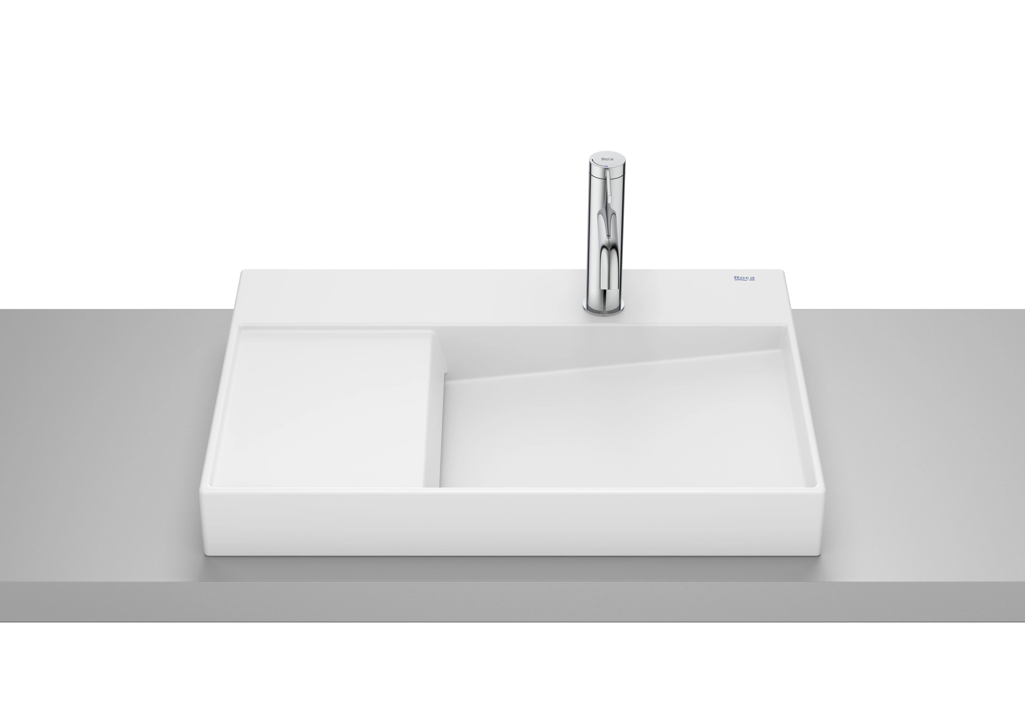 Умывальник накладной Roca Horizon View 60x42 cm Белый Матовый