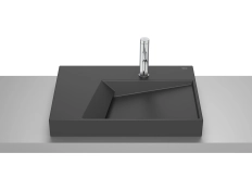 Умывальник накладной Roca Horizon Geometric 600x420 Black Mat A32727608B