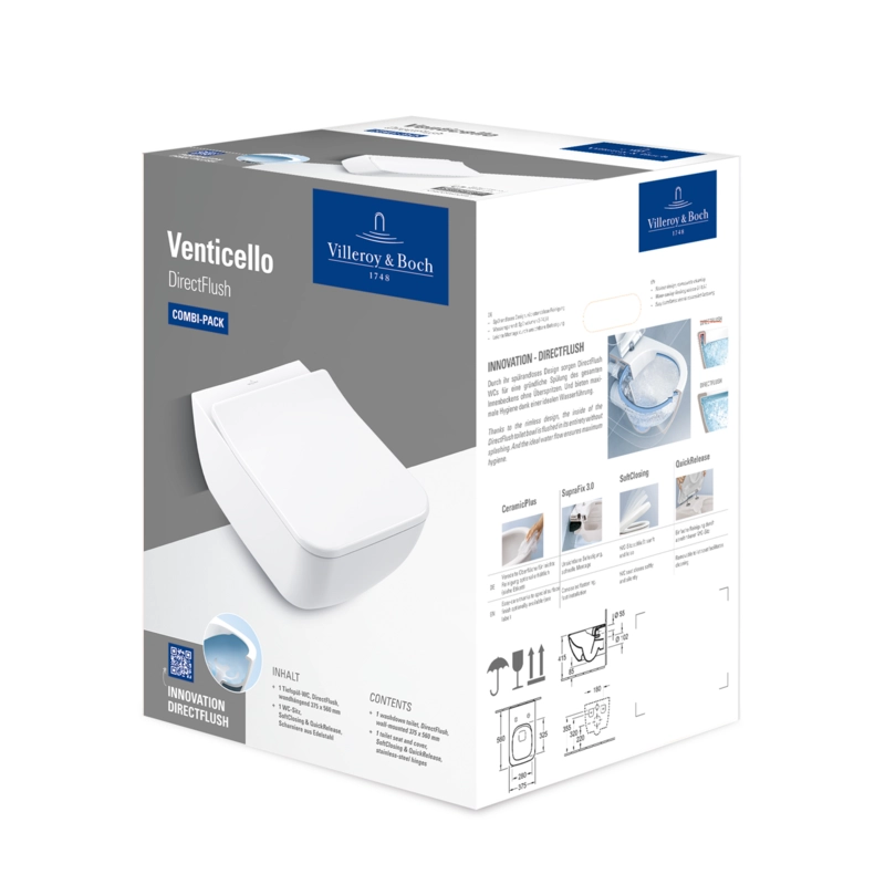 Vas WC suspendat Villeroy&Boch Venticello cu capac Slimseat — 5