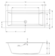 Cada acril Riho Lugo 160x70 B138001005
